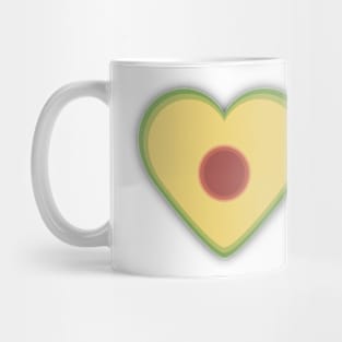 Full Avocado Heart Shaped Artwork Mug